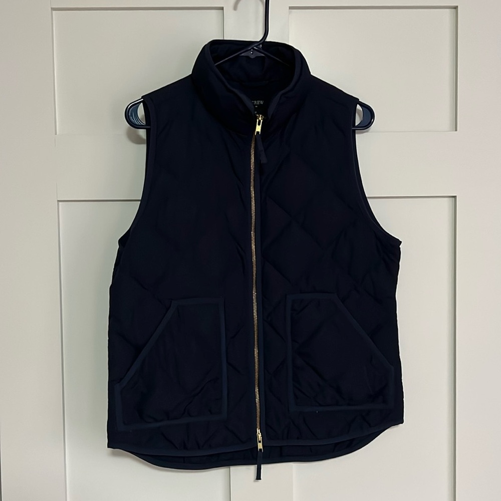 J. Crew navy blue down best